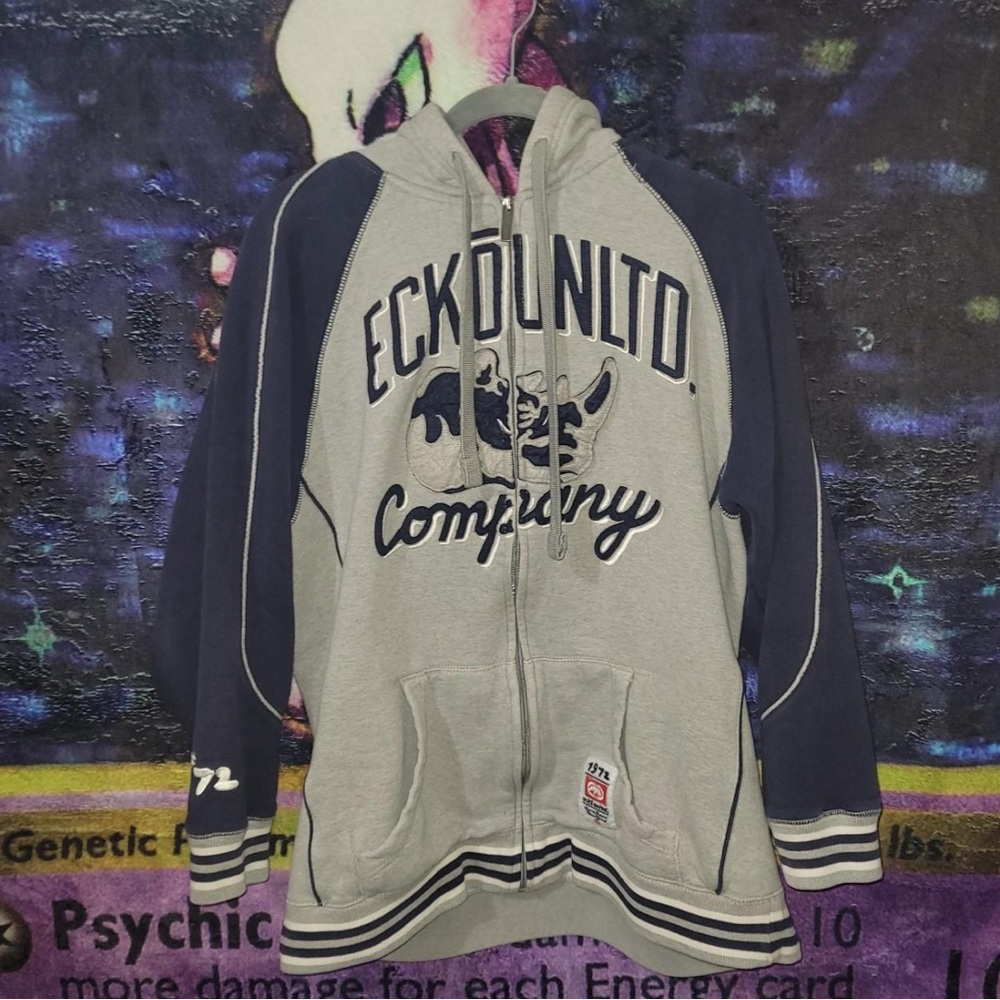 Ecko Unlimited Gray and Black Sweatshirt